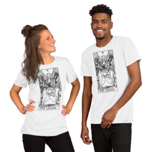 Tarot Card - The Lovers - Short-Sleeve Unisex T-Shirt
