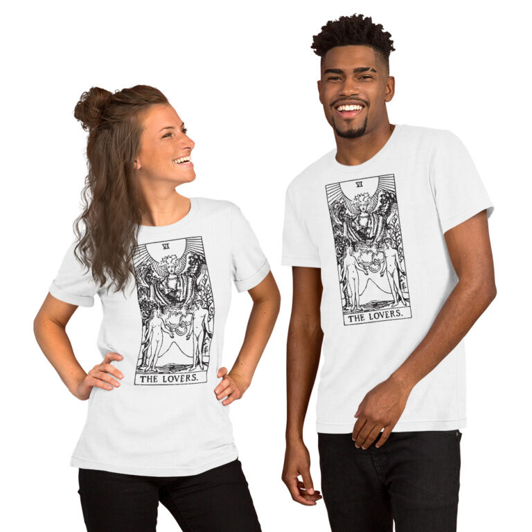 Tarot Card - The Lovers - Short-Sleeve Unisex T-Shirt