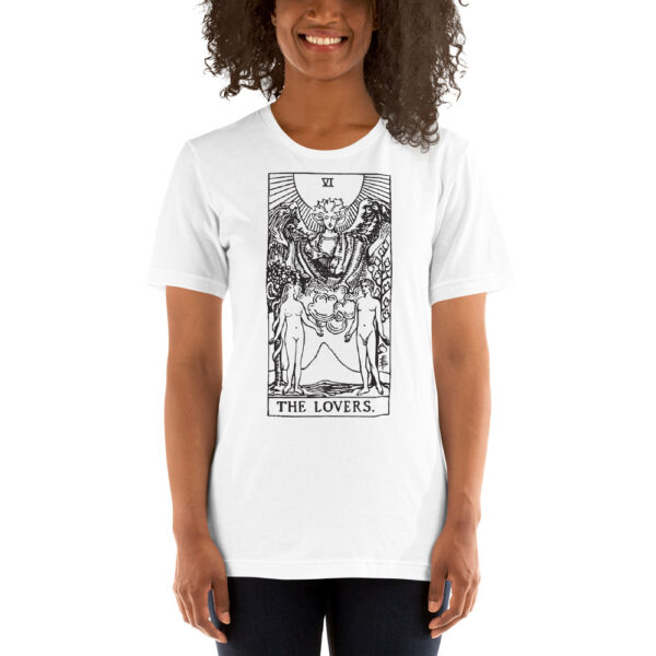 Tarot Card - The Lovers - Short-Sleeve Unisex T-Shirt - Image 3