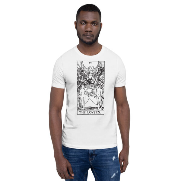 Tarot Card - The Lovers - Short-Sleeve Unisex T-Shirt - Image 4