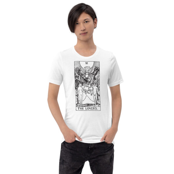 Tarot Card - The Lovers - Short-Sleeve Unisex T-Shirt - Image 5