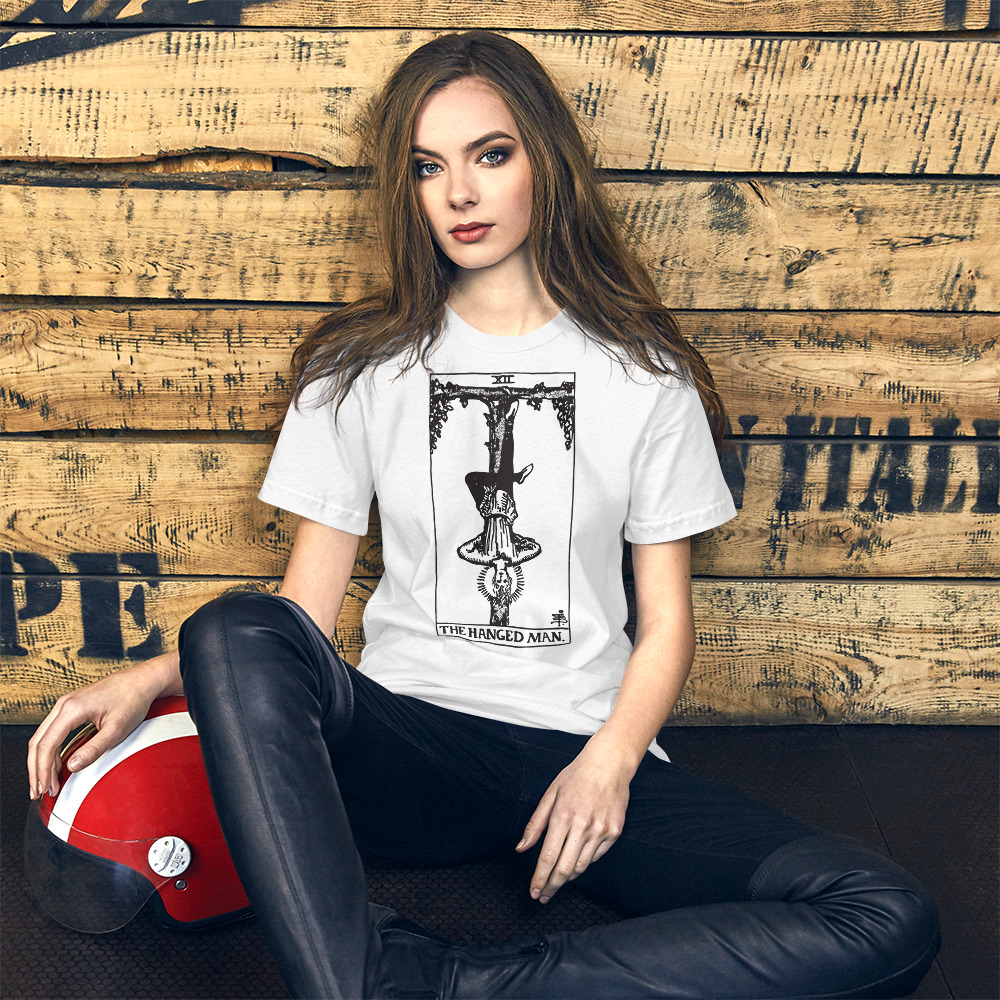 Tarot Card - The Hangedman - Short-Sleeve Unisex T-Shirt - Image 5