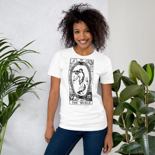 Tarot Card - The World - Short-Sleeve Unisex T-Shirt - Image 2