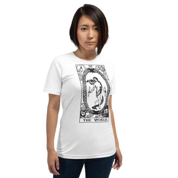 Tarot Card - The World - Short-Sleeve Unisex T-Shirt - Image 3