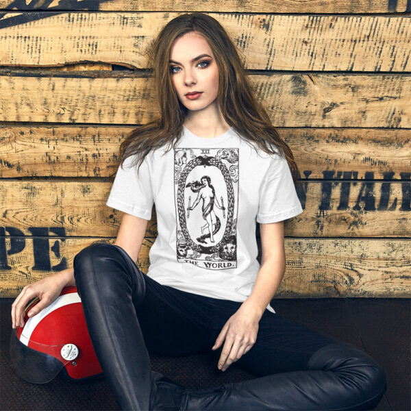 Tarot Card - The World - Short-Sleeve Unisex T-Shirt - Image 4
