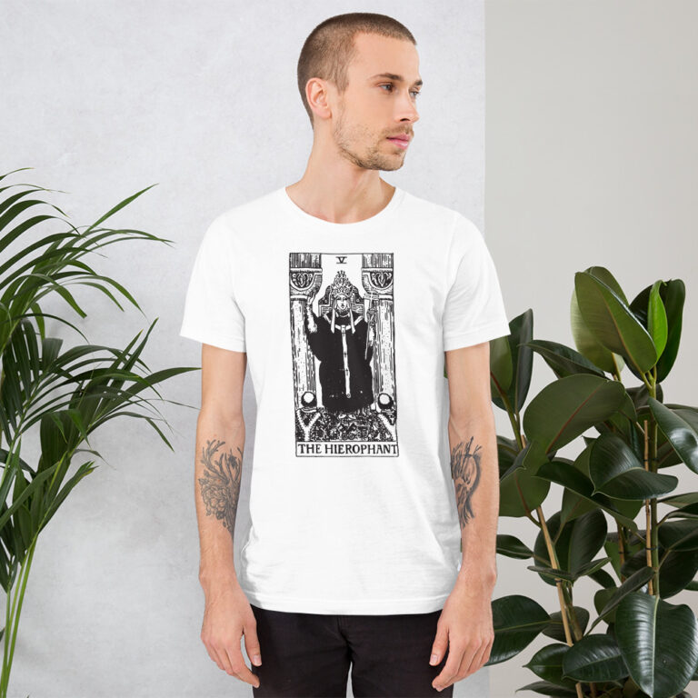 Tarot Card - The Hierophant - Short-Sleeve Unisex T-Shirt